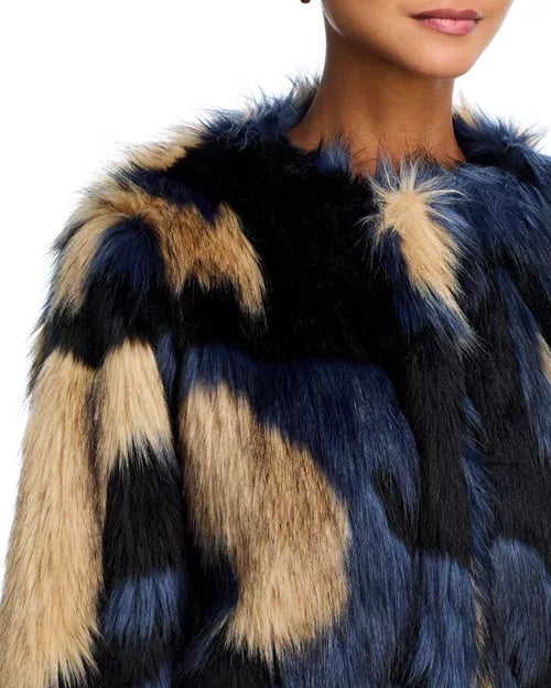 FARM Rio Fur Coat Multicolor