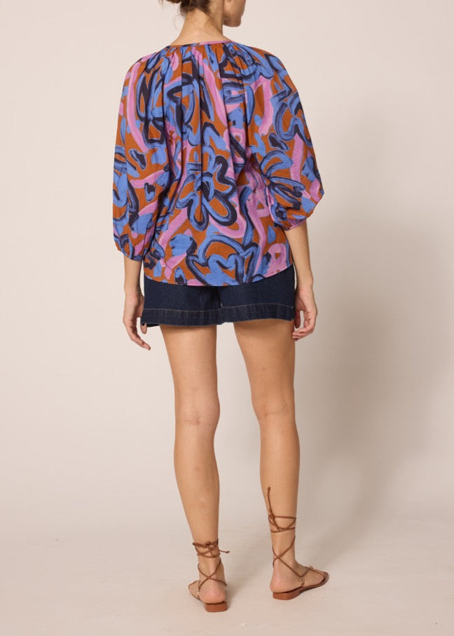 Cleobella Ramona Blouse | Fresco Print