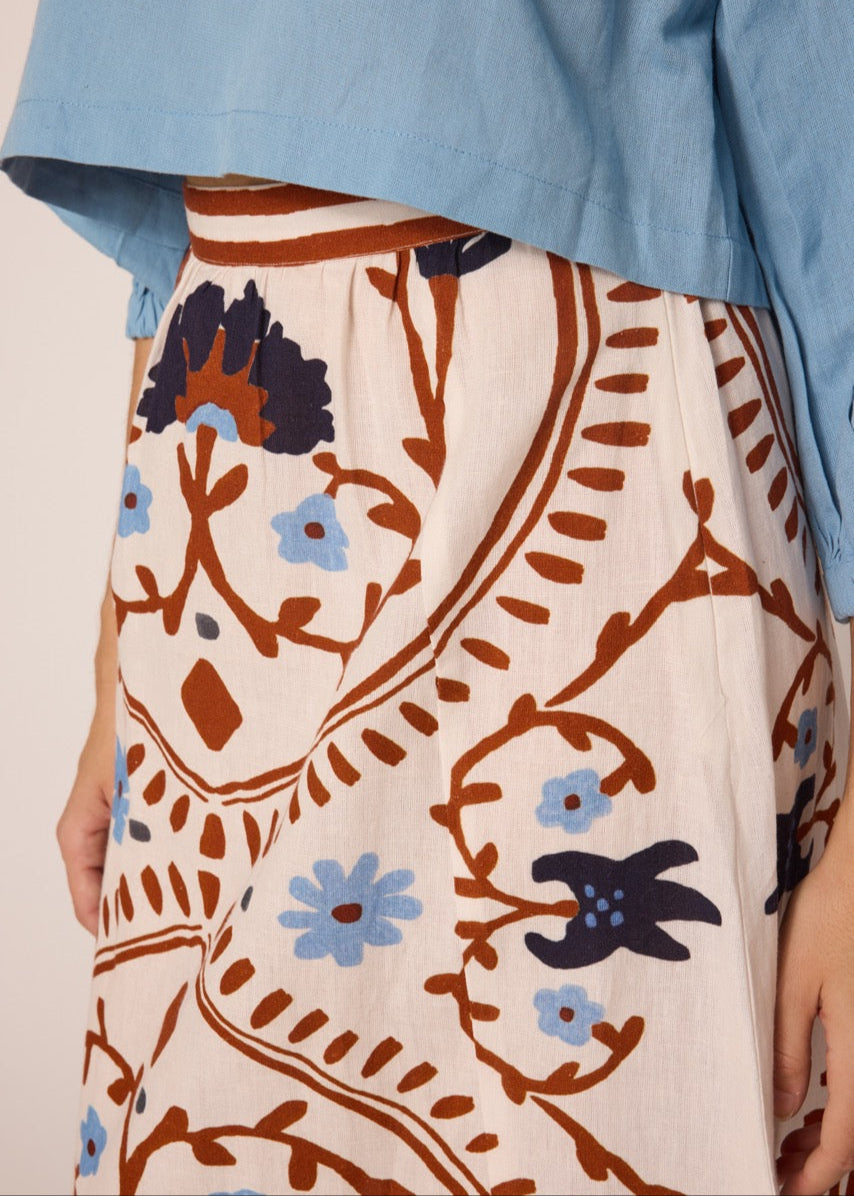 Cleobella Juliet Ankle Skirt | Liliana Print