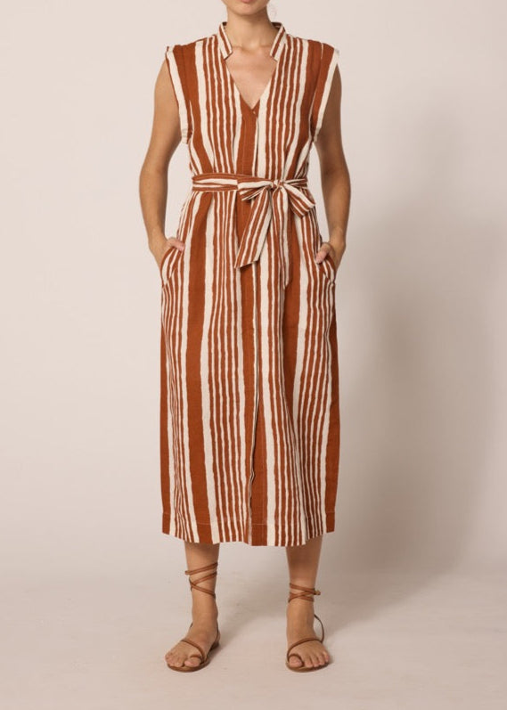 Cleobella Lani Midi Dress | Vecchio Stripe Print