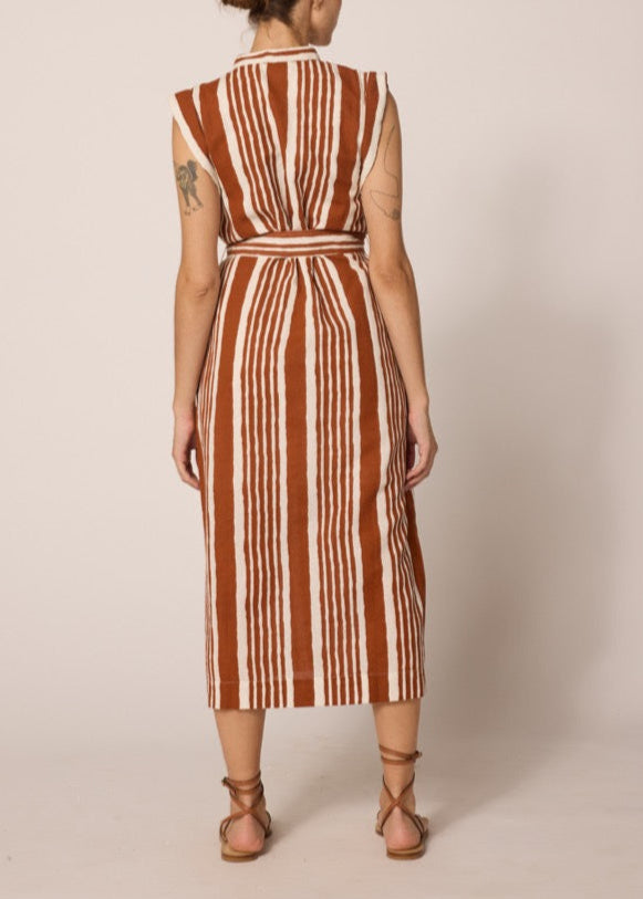 Cleobella Lani Midi Dress | Vecchio Stripe Print