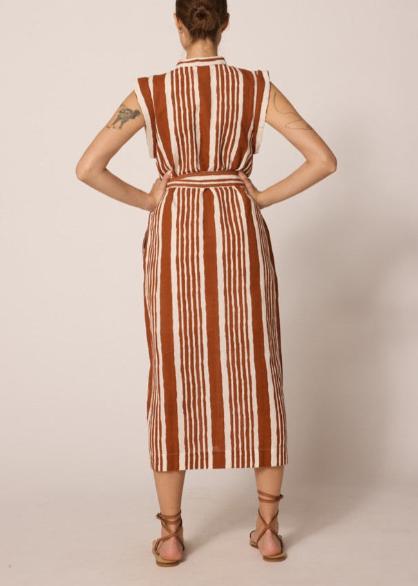 Cleobella Lani Midi Dress | Vecchio Stripe Print
