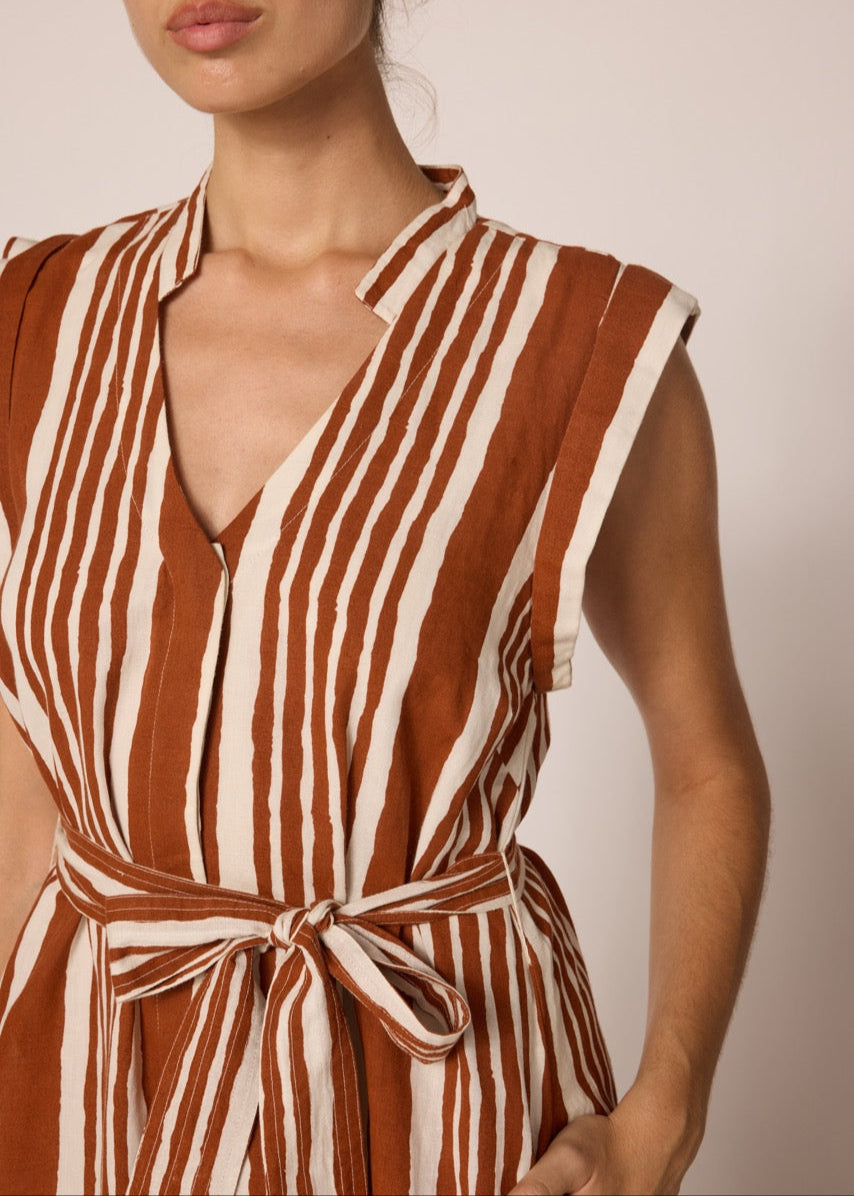 Cleobella Lani Midi Dress | Vecchio Stripe Print