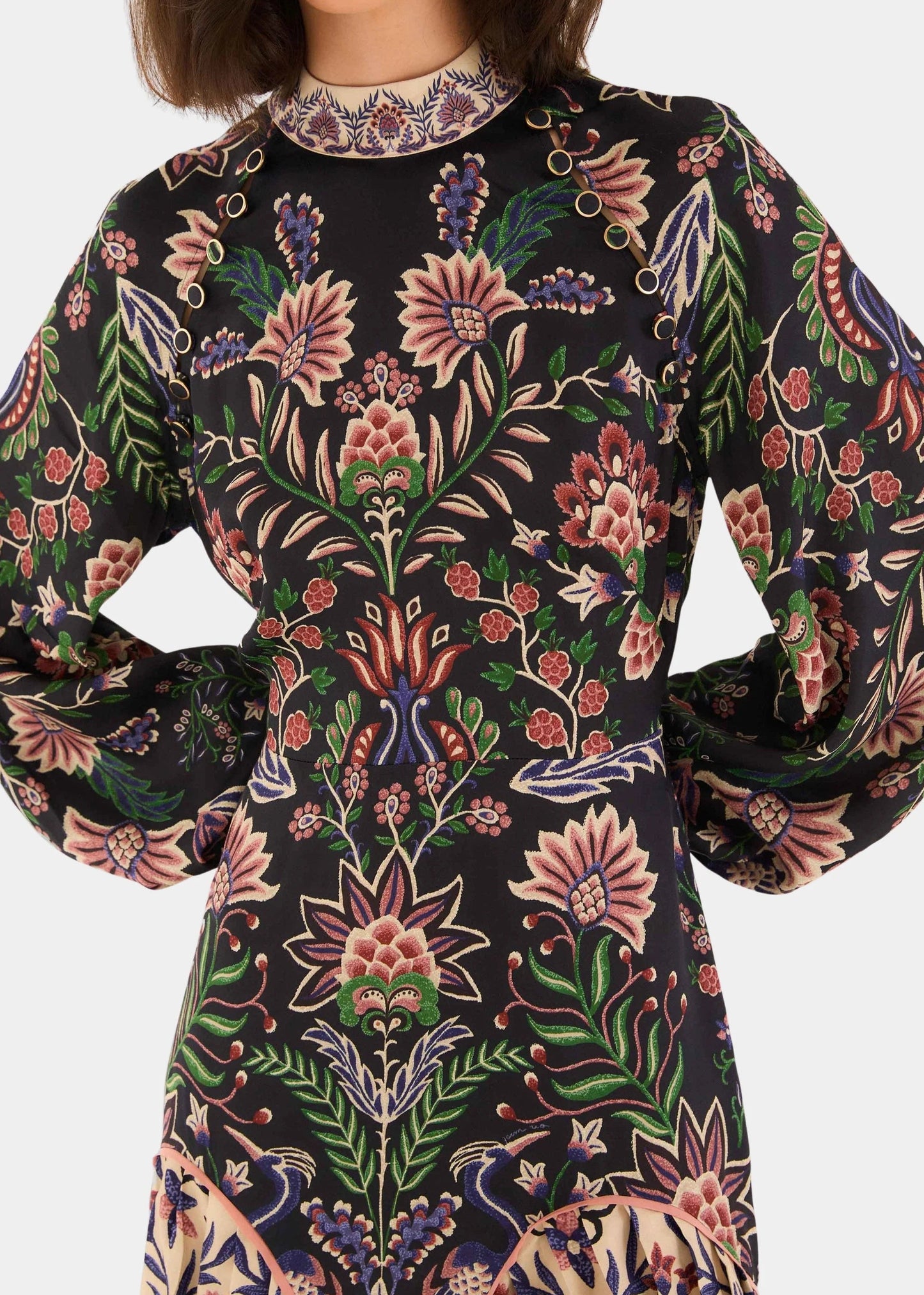 FARM Rio Marvelous Garden Black Mini Dress