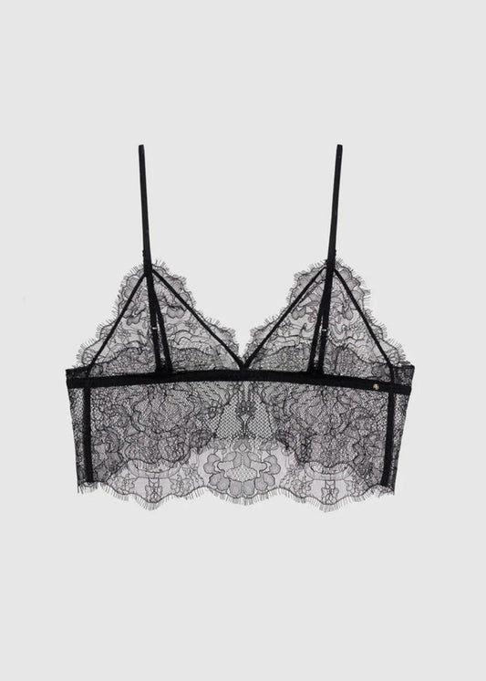 Anine Bing Lace Bralette Black