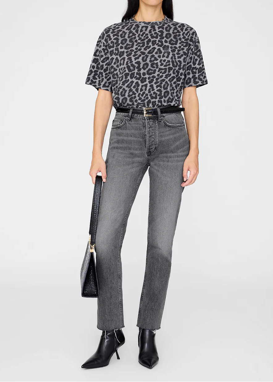 Anine Bing Cohen Tee | Grey Leopard