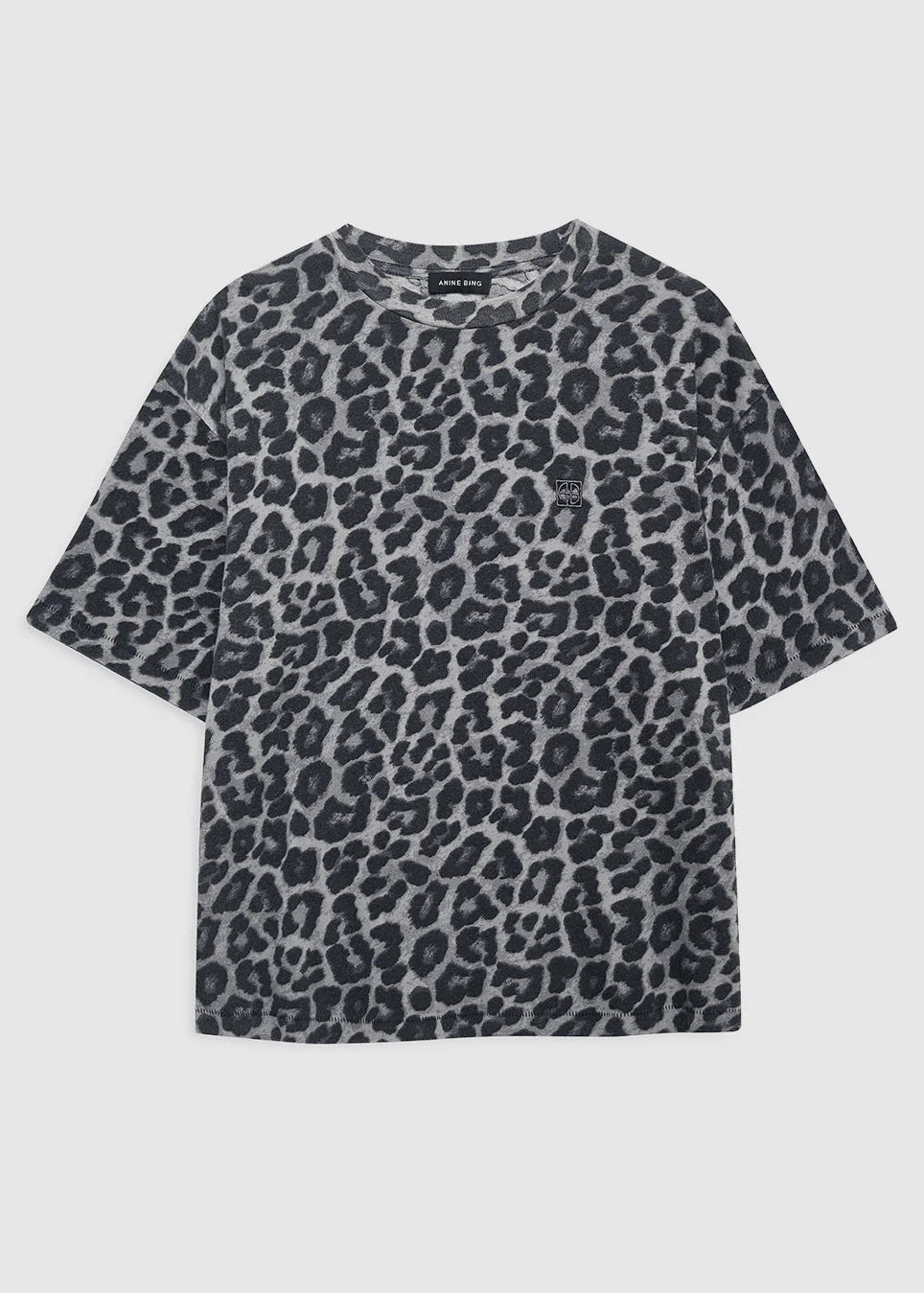 Anine Bing Cohen Tee | Grey Leopard