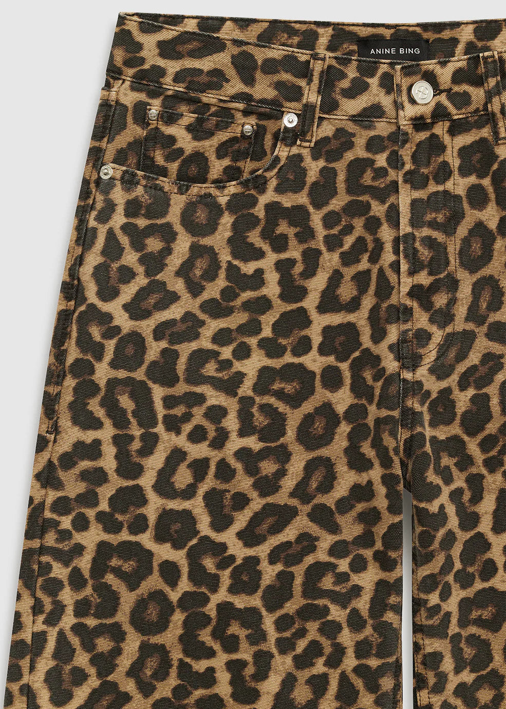 Anine Bing Hugh Jean | Black And Brown Leopard