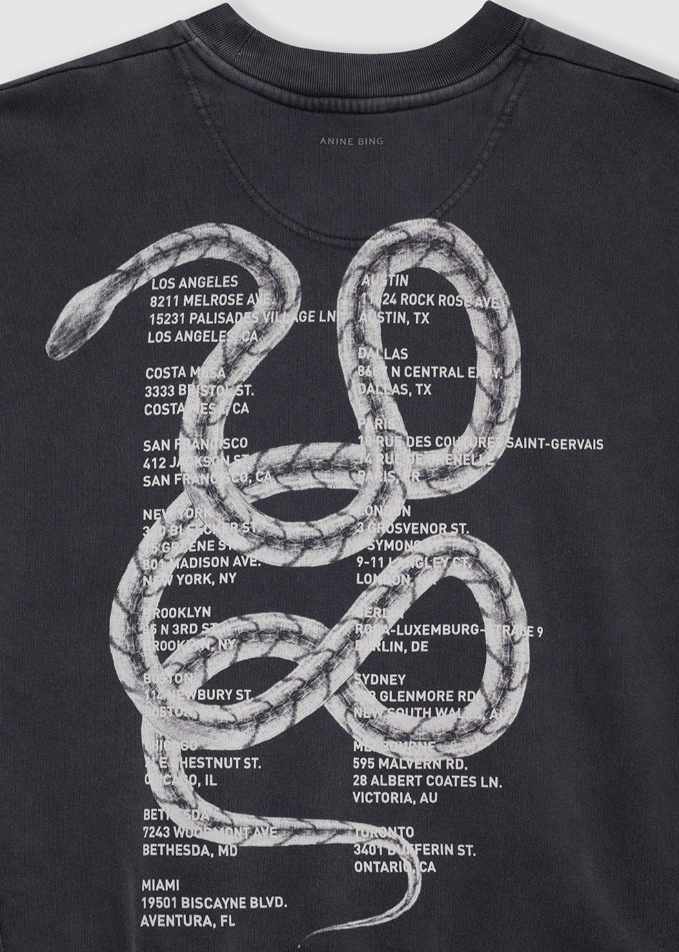 Anine Bing Jaci Sweatshirt Twisted Snake