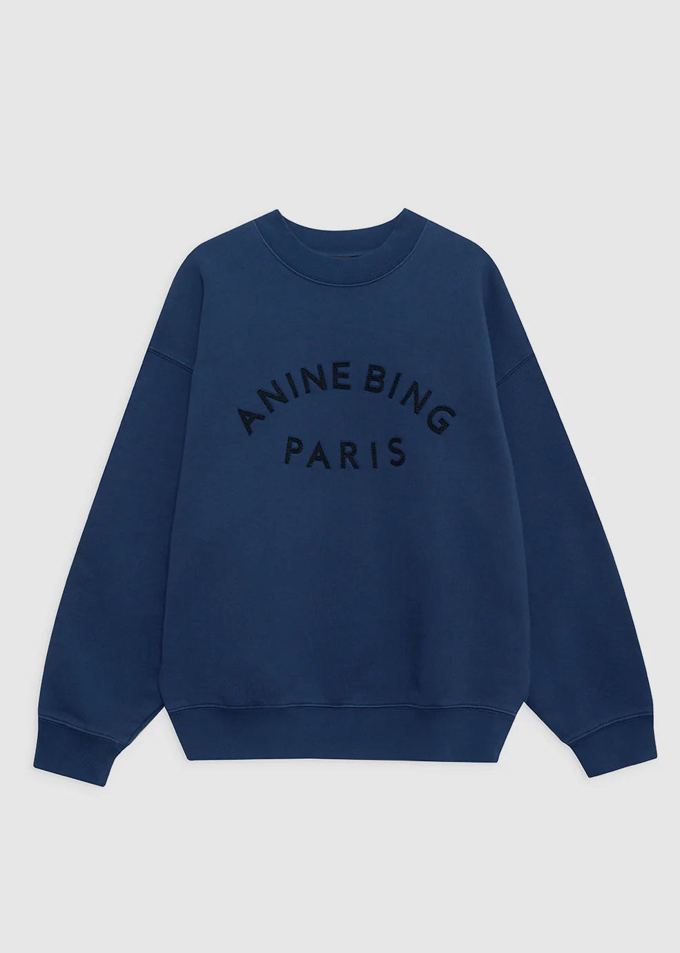 Anine Bing Jaci Sweatshirt Paris | Washed Navy