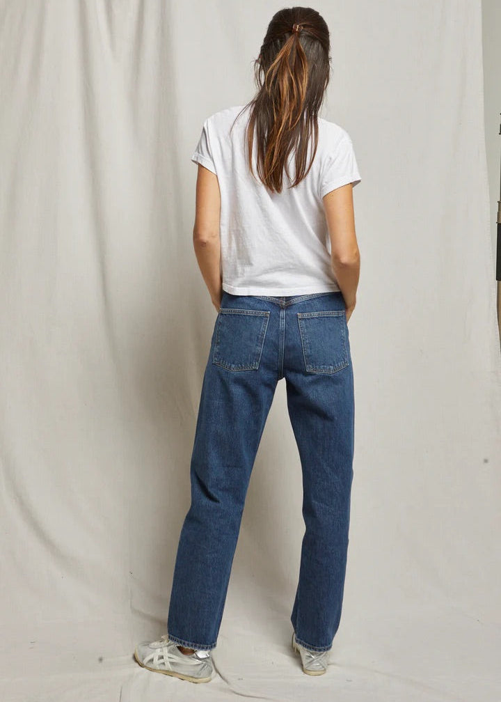 Perfect White Tee Alanis Recycled Cotton V Neck Tee | White