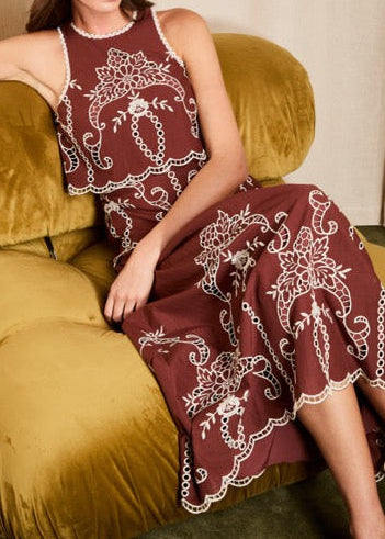 Saylor Alyona Dress | Cocoa