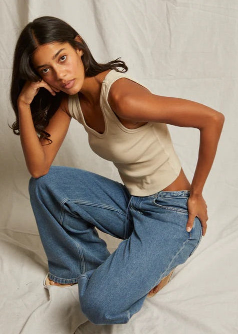 Perfect White Tee Blondie Tank Top | Putty