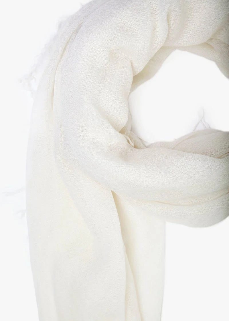 Chan Luu Cashmere and Silk Scarf Eggshell