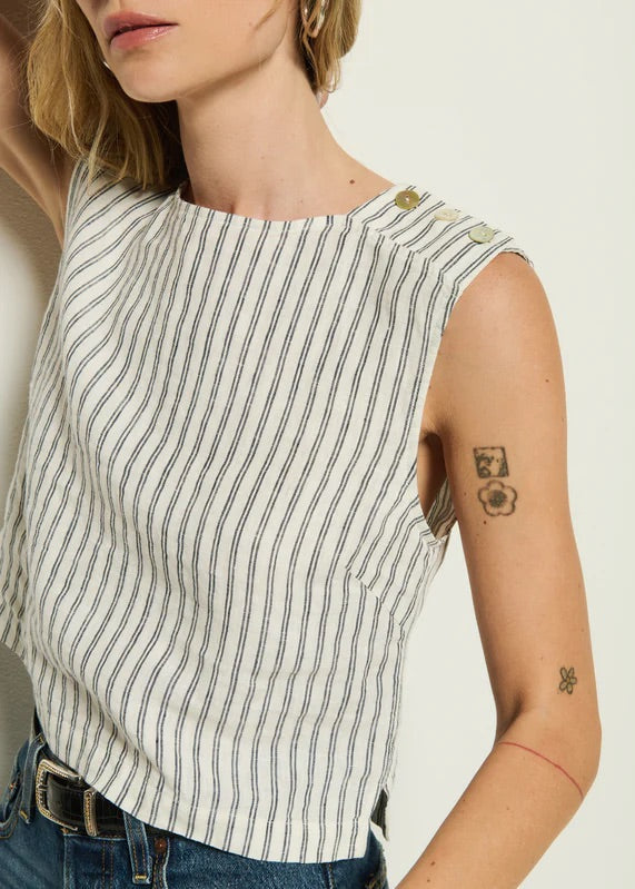 Nation LTD Cara Tank | Linen Stripe