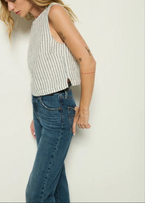 Nation LTD Cara Tank | Linen Stripe