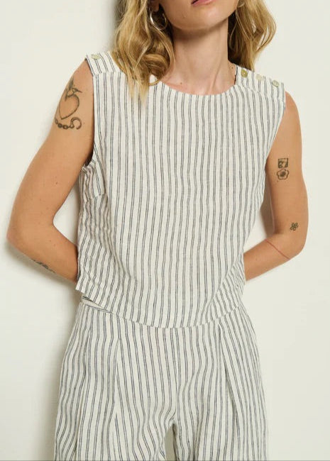 Nation LTD Cara Tank | Linen Stripe
