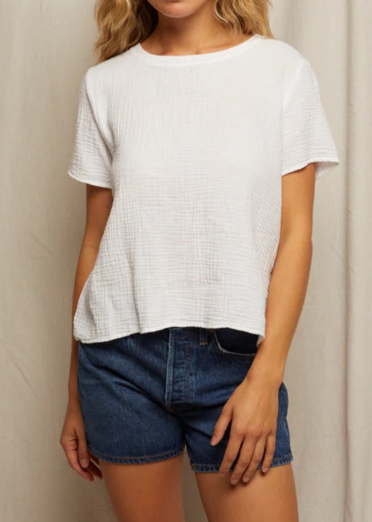 Perfect White Tee Charlotte Double Gauze Tee