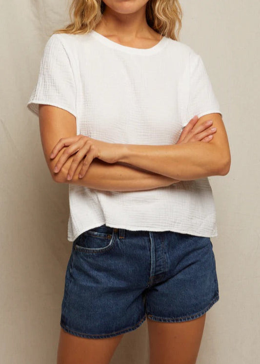 Perfect White Tee Charlotte Double Gauze Tee