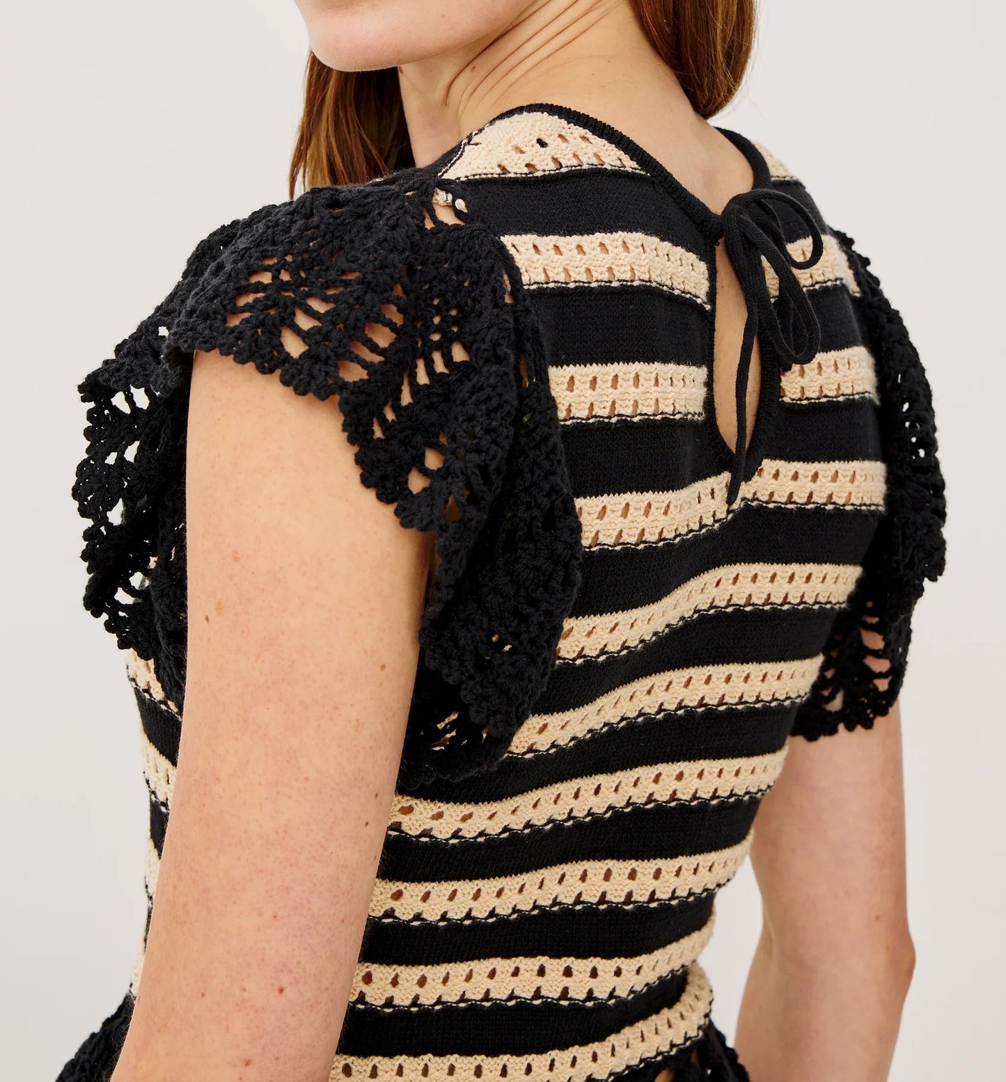 Rails Coen Top | Black Oat Stripe