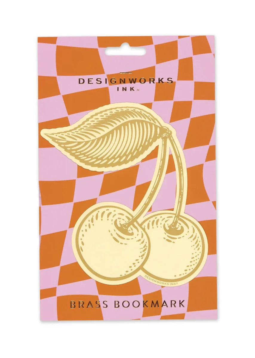Designworks Ink Brass Bookmark | Cherries