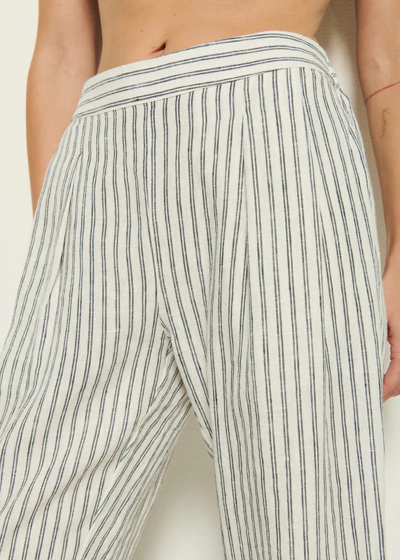 Nation LTD Grayson Pant | Linen Stripe