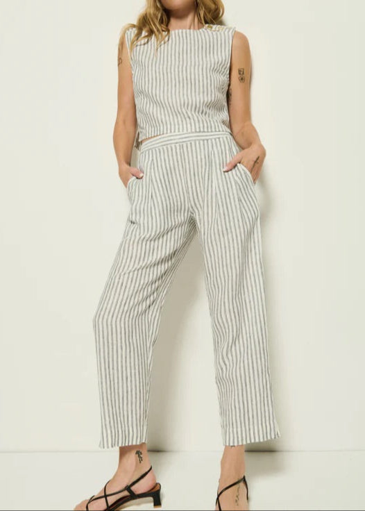 Nation LTD Grayson Pant | Linen Stripe