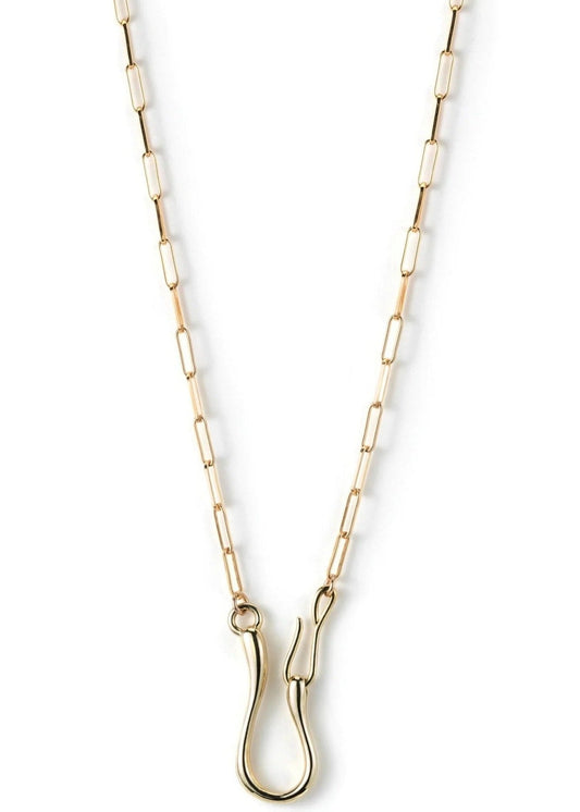 Meredith Kahn 16" Hook Catch Leilou Necklace GF/Brass