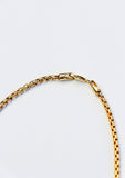 20" 14k Solid Gold Rounded Box Chain 3.5mm