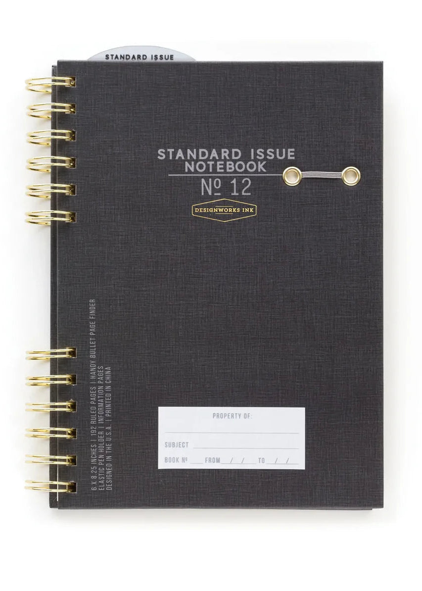 Designworks Ink Standard Issue Notebook No.12 | Black