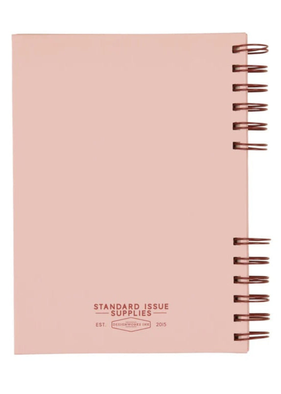 Designworks Ink Standard Issue Planner Notebook No. 12 | Rosewood + Blush
