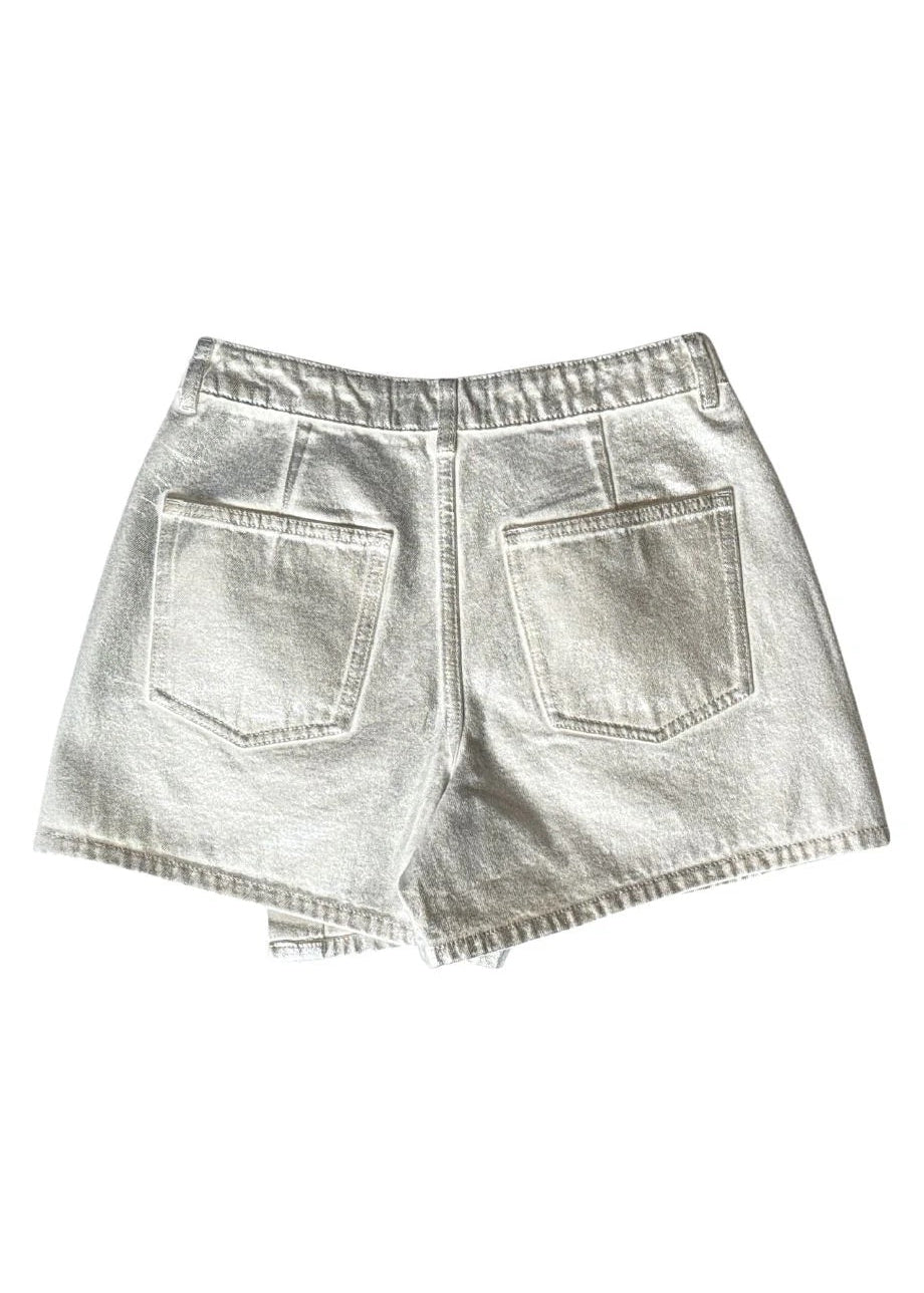 Berenice Jery Skort Light Silver