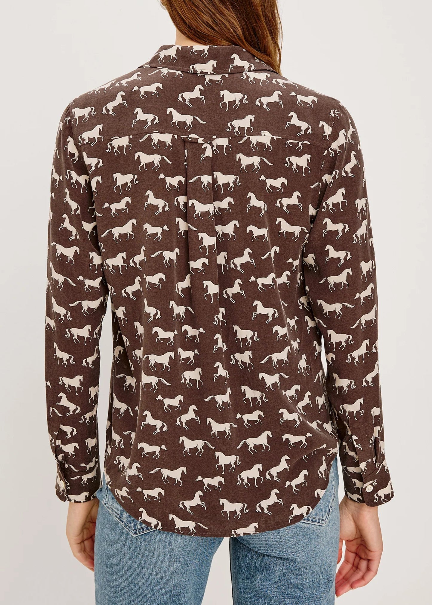 Rails Kate Shirt | Ivory Horses