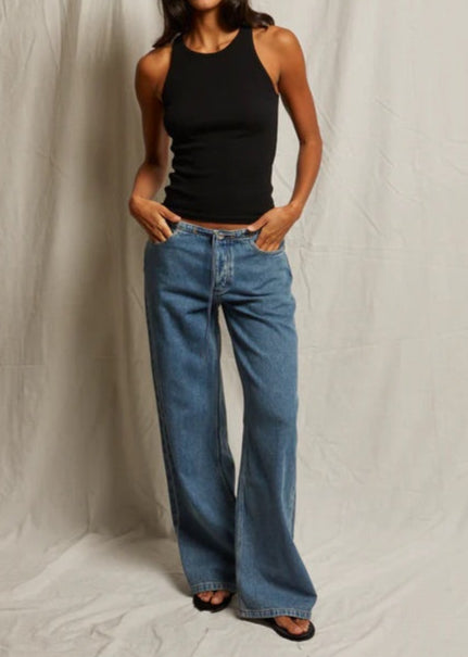 Perfect White Tee Kravitz Fine Rib High Neck Tank