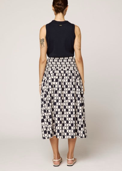 Cleobella Melanie Midi Skirt | San Marino Print