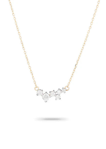 Adina Reyter Scattered Diamond Necklace 14k Yellow Gold