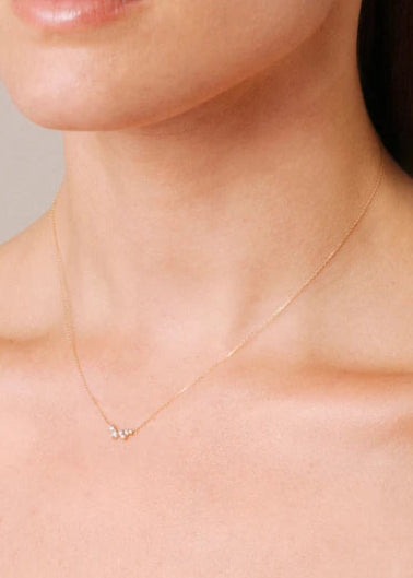 Adina Reyter Scattered Diamond Necklace 14k Yellow Gold