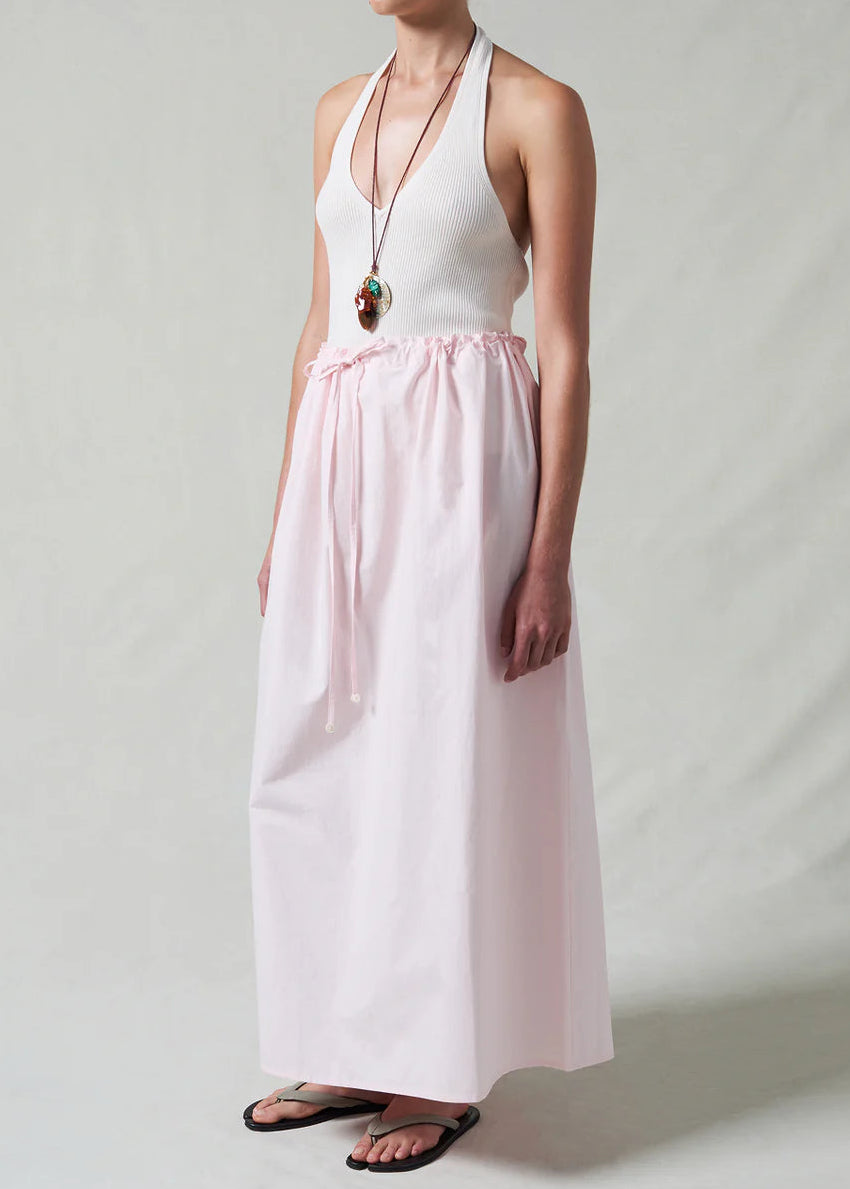 Chan Luu Poplin Column Skirt | Rose Water