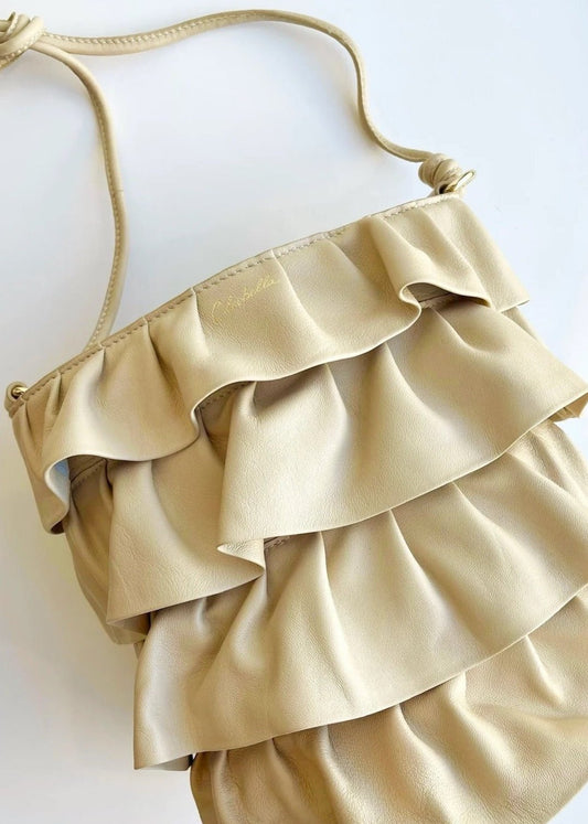 Cleobella Cambria Ruffle Bucket Shoulder Bag