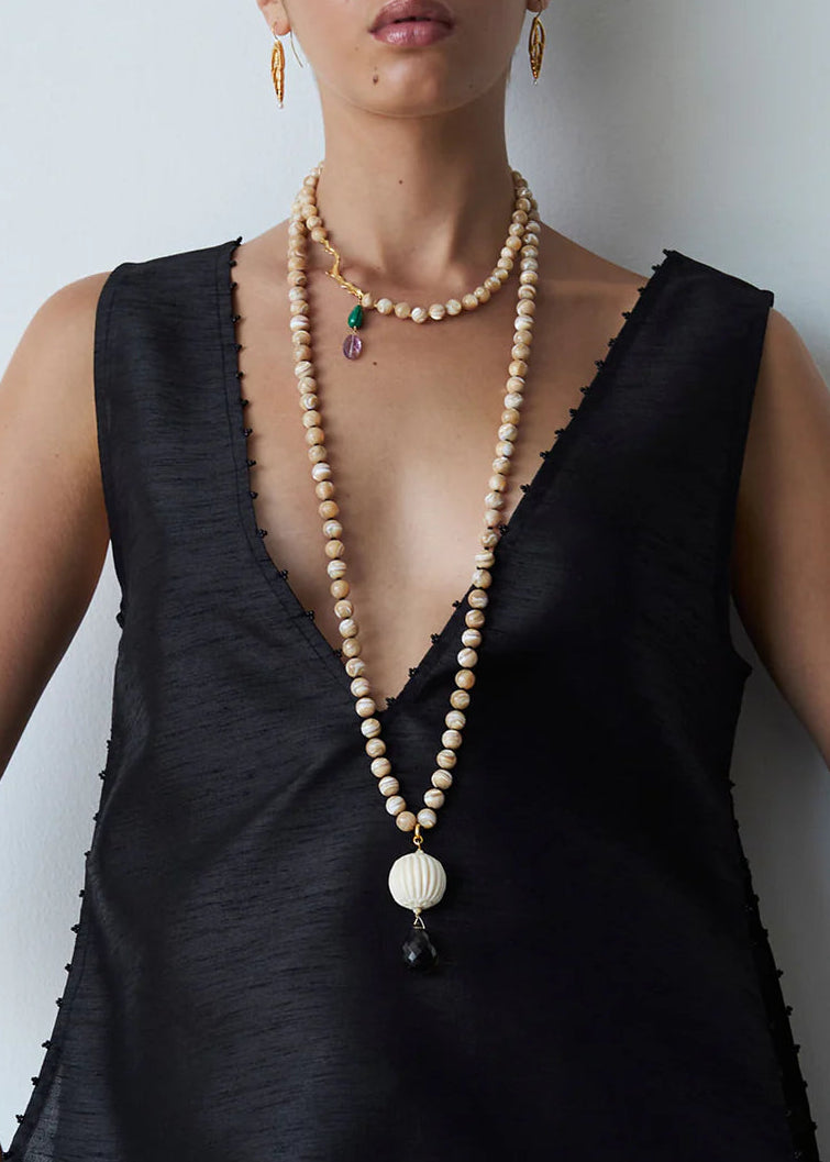Chan Luu Lantern Necklace Natural MOP
