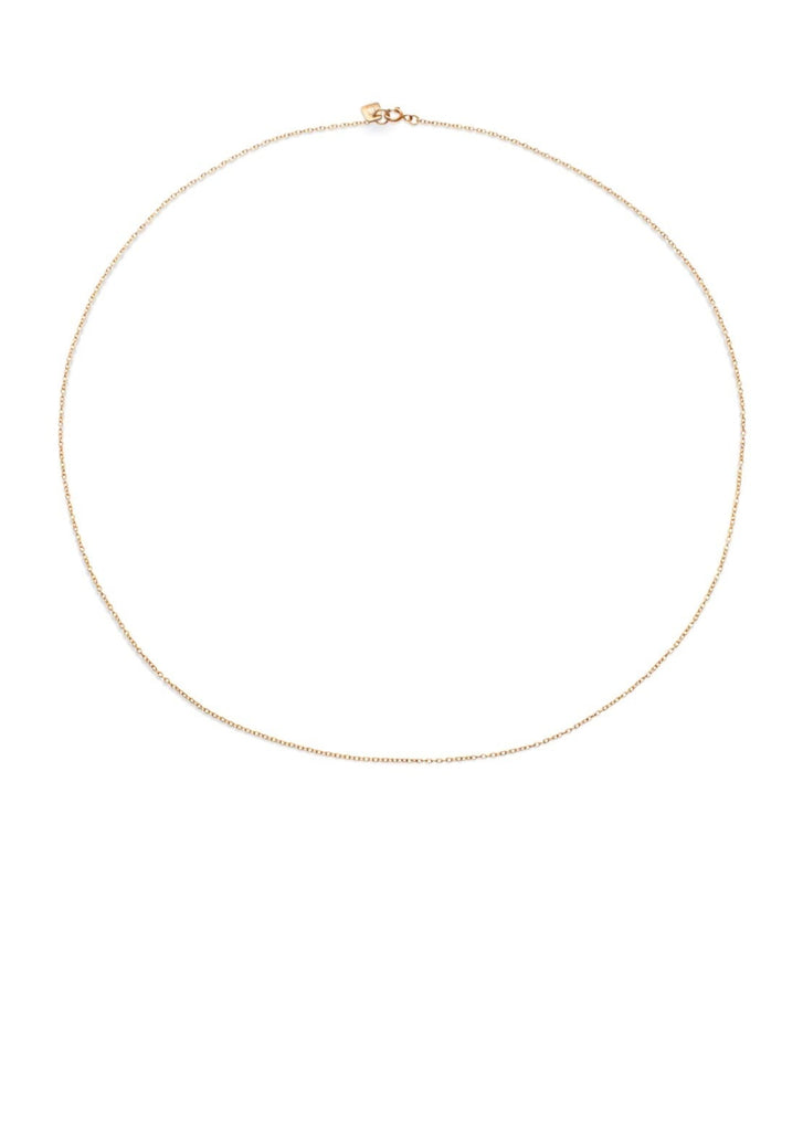 10k Plain Chain Necklace 18"