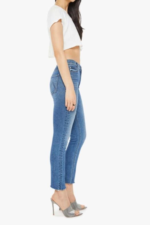 MOTHER Mid Rise Dazzler Flood Fray Whats Your Sign