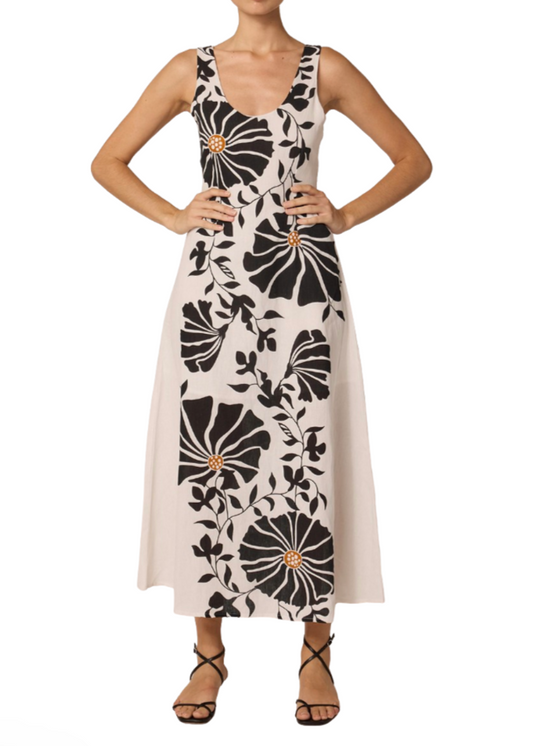 Cleobella Rosalinda Ankle Dress | Atropa Print