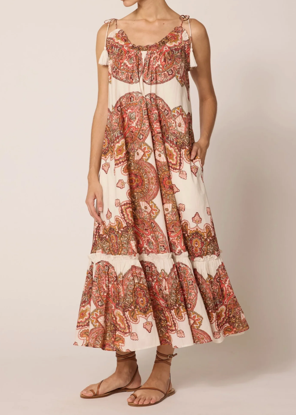 Cleobella Cindy Ankle Dress | Foulard Paisley Print