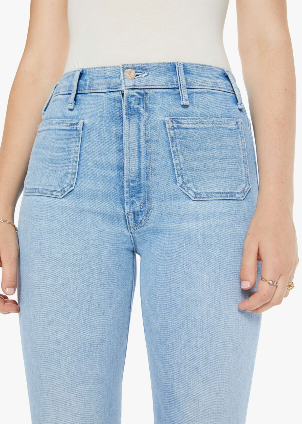 MOTHER The Hustler Patch Pocket Ankle | Tune In, Tune Out