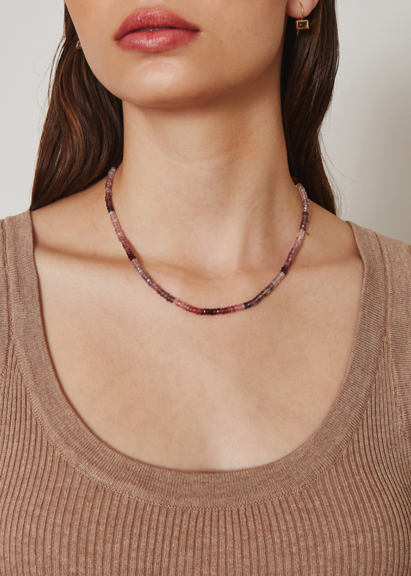 Chan Luu 14K Pink Mix Beaded Necklace