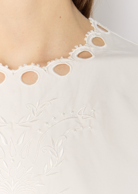 Berenice Top Manches Courtes Broderie