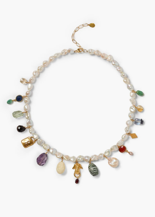 Chan Luu Eve Charm Necklace Multi