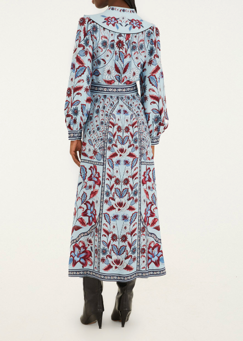 FARM Rio Marcelle Soft Blue Maxi Dress