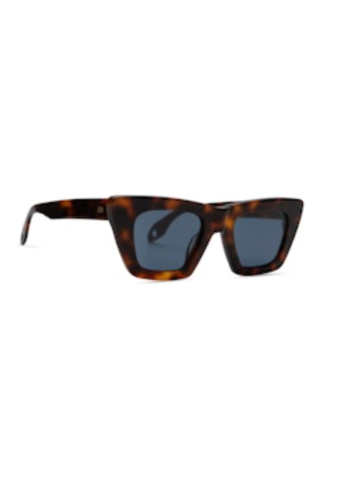 Elisa Johnson Lori in Brown Torotise Dark Blue Lens